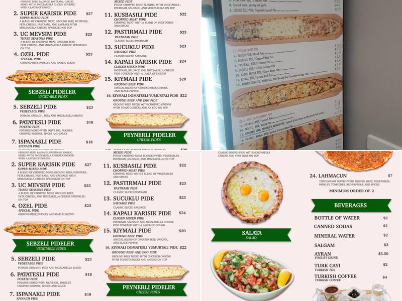 Pide 28 Menu