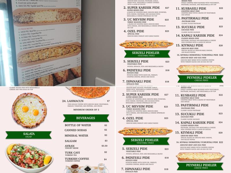 Pide 28 Menu