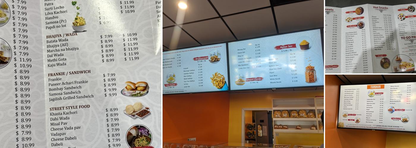 Jagdish Farshan Menu