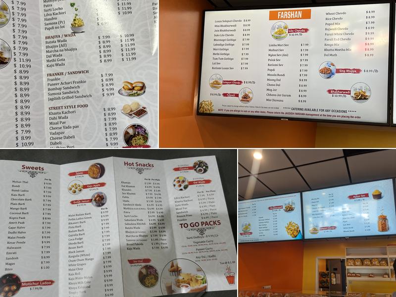 Jagdish Farshan Menu