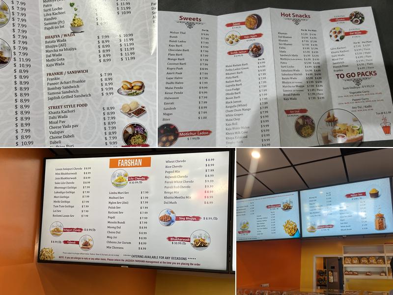 Jagdish Farshan Menu