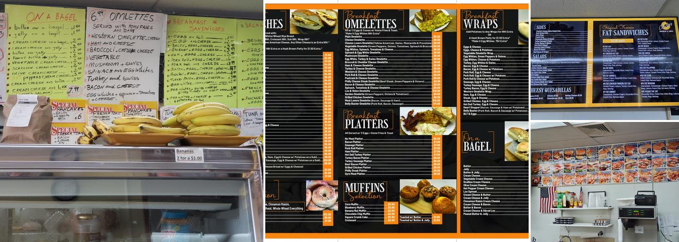 Charlie's Bagel’s & Deli Menu