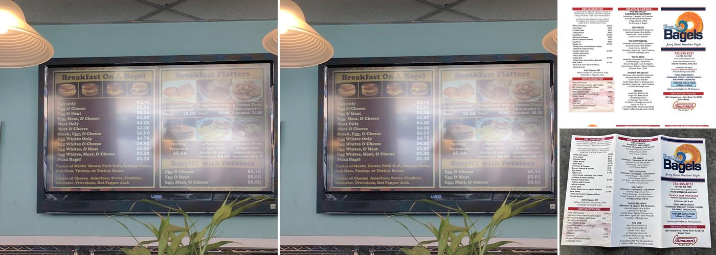 Silver Bay Bagels Menu