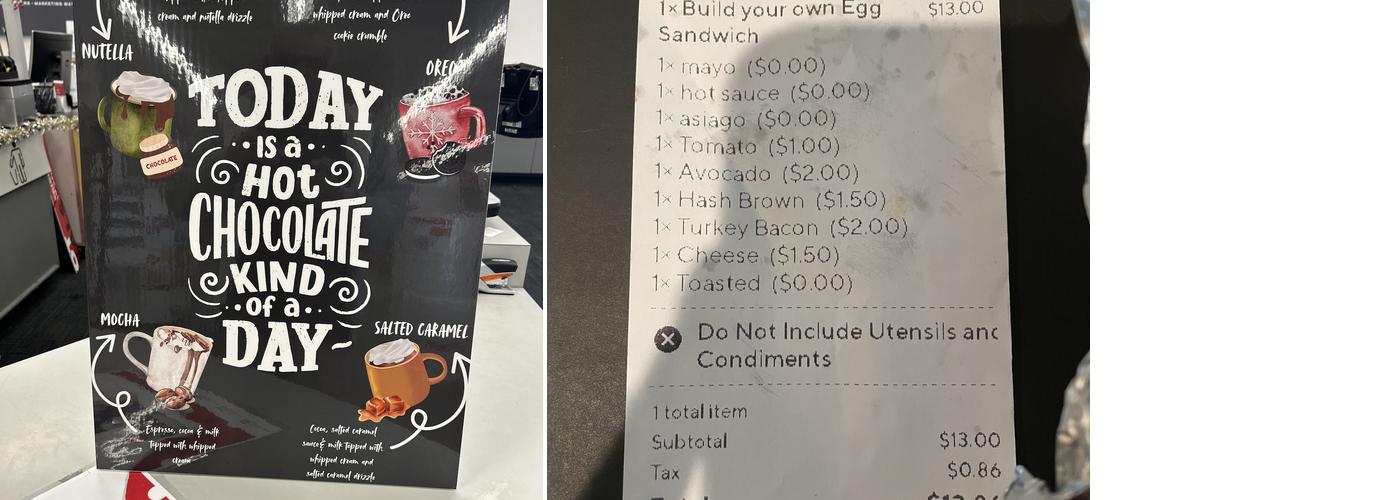 All Star Bagel Hamilton Menu