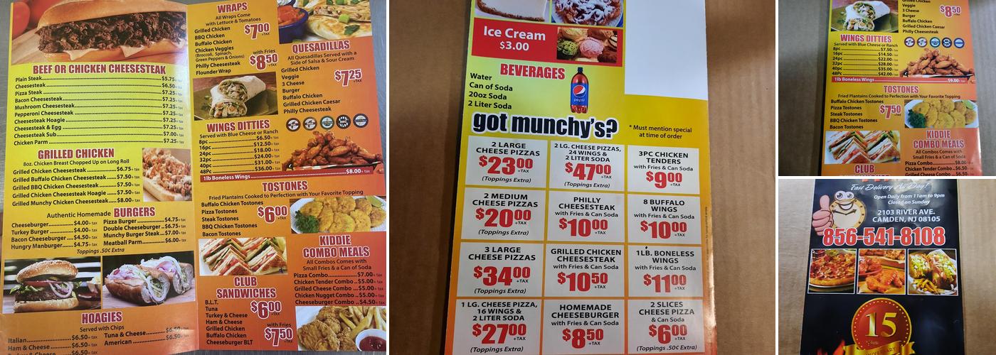 Munchy Time Menu