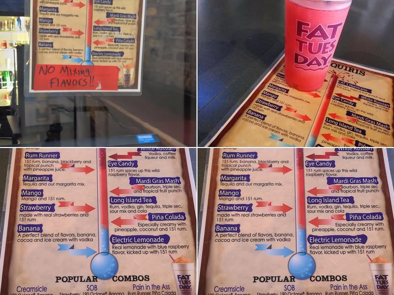 Fat Tuesday Philadelphia Menu