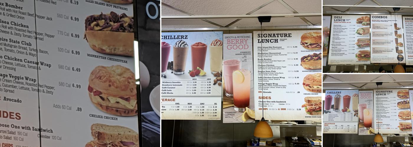 Manhattan Bagel Menu