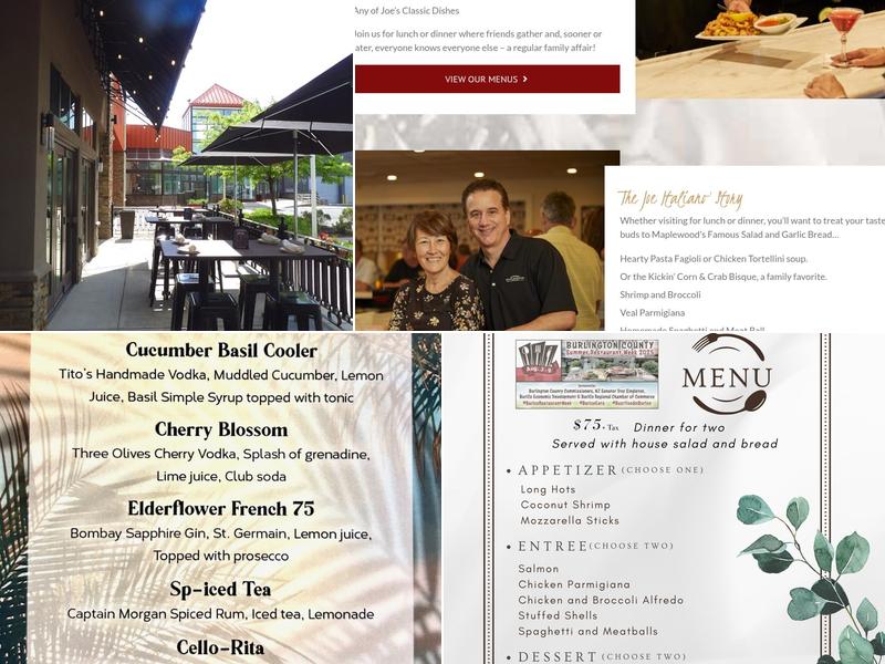 Joe Italiano's Maplewood Menu