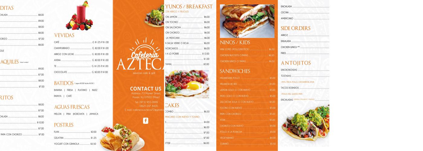 Cafeteria Azteca Menu