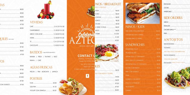 Cafeteria Azteca Menu