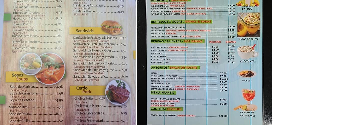Bodeguita Express Menu