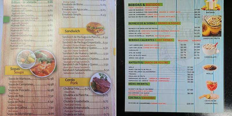 Bodeguita Express Menu