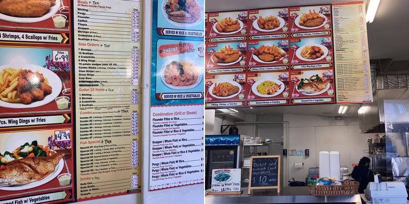 Tropical Sun Fish Market Menu