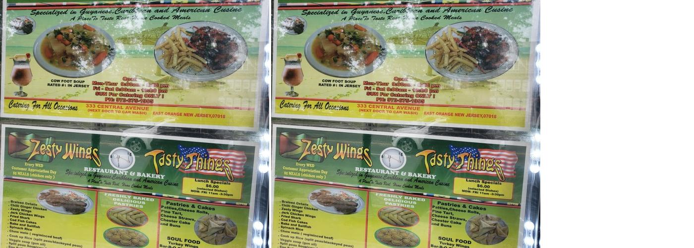 Zesty Wings & Tasty Things Menu