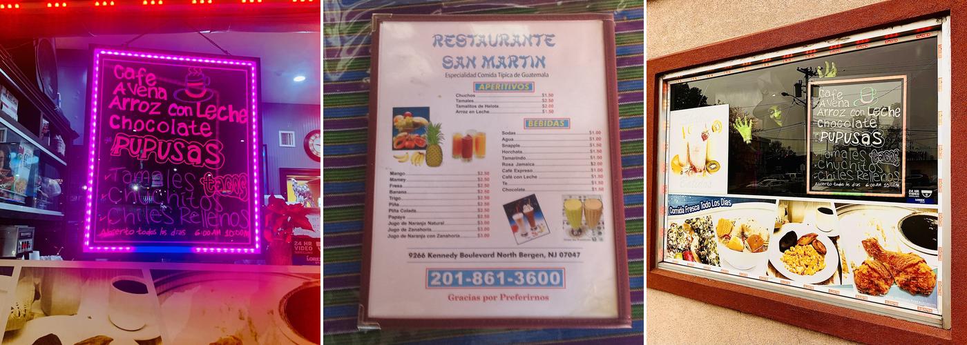 Restaurante San Martin 2 Menu