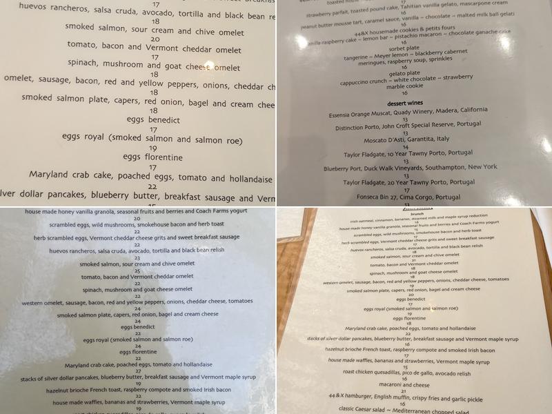 44 & X Hell's Kitchen Menu