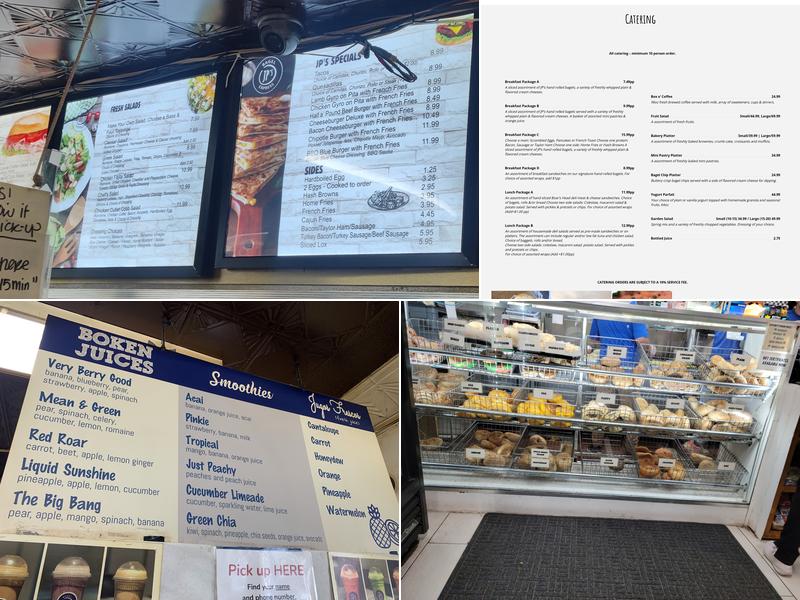 JP's Bagel Express Menu