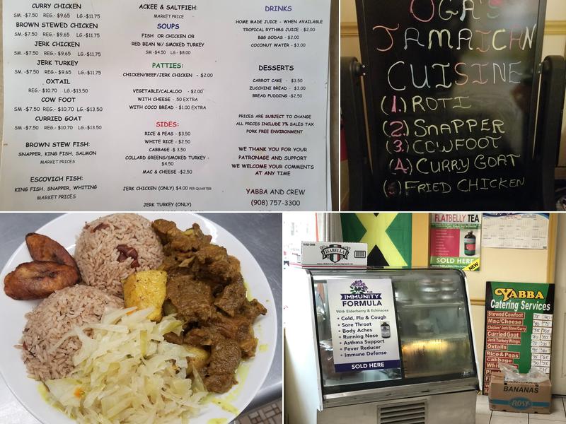 OGA'S Jamaican Cuisine Menu