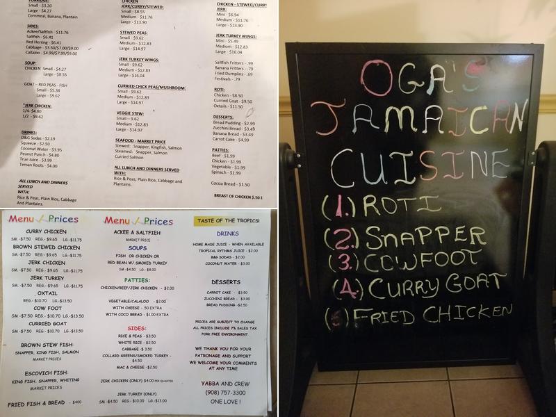 Yabba's Kitchen Menu