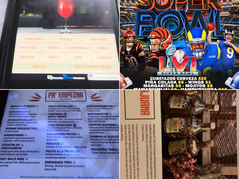 Mamajuana Cafe by the River Menu