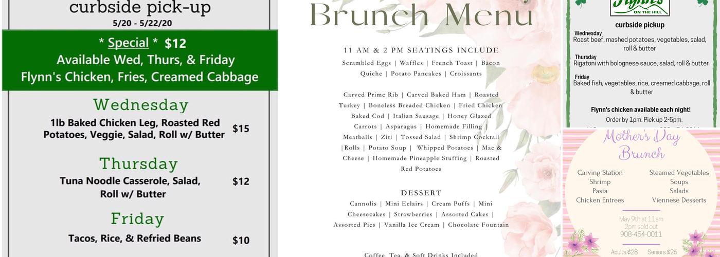 Flynn's On The Hill Menu