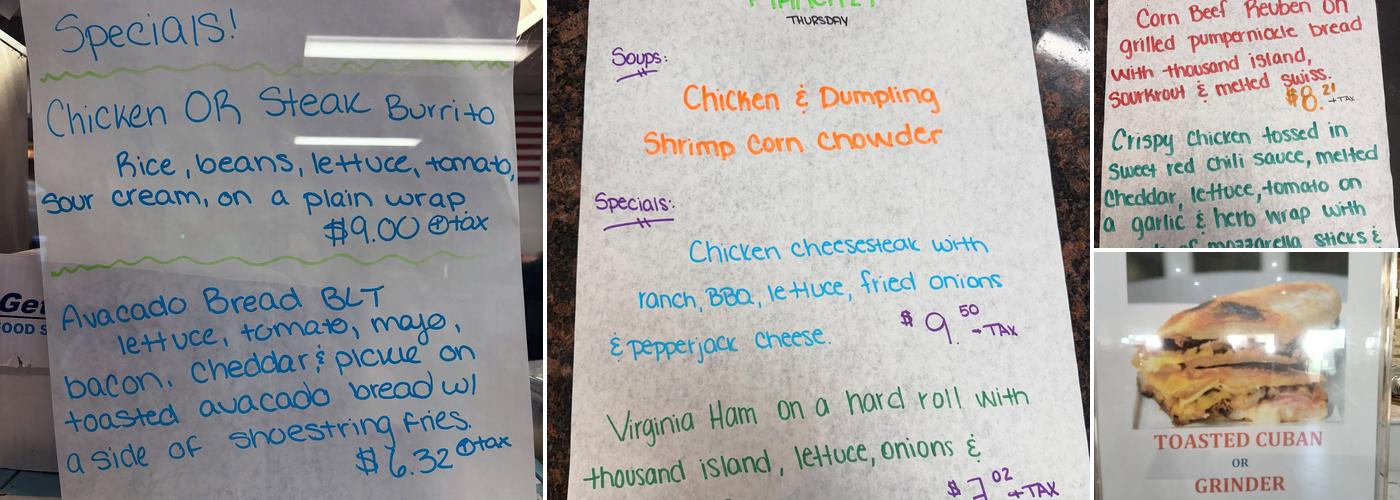 Bagelsmith Food Store & Deli Menu