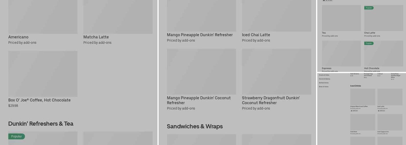 Dunkin' Menu
