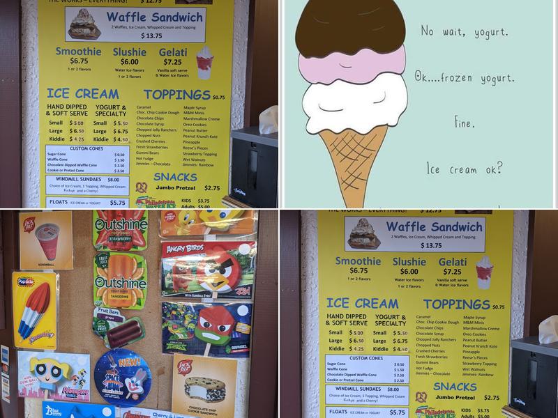 The Windmill Belgian Waffles & Ice Cream Menu