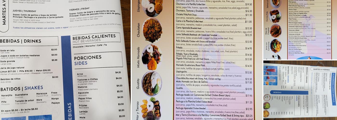 Sari's Kitchen Restaurant Menu