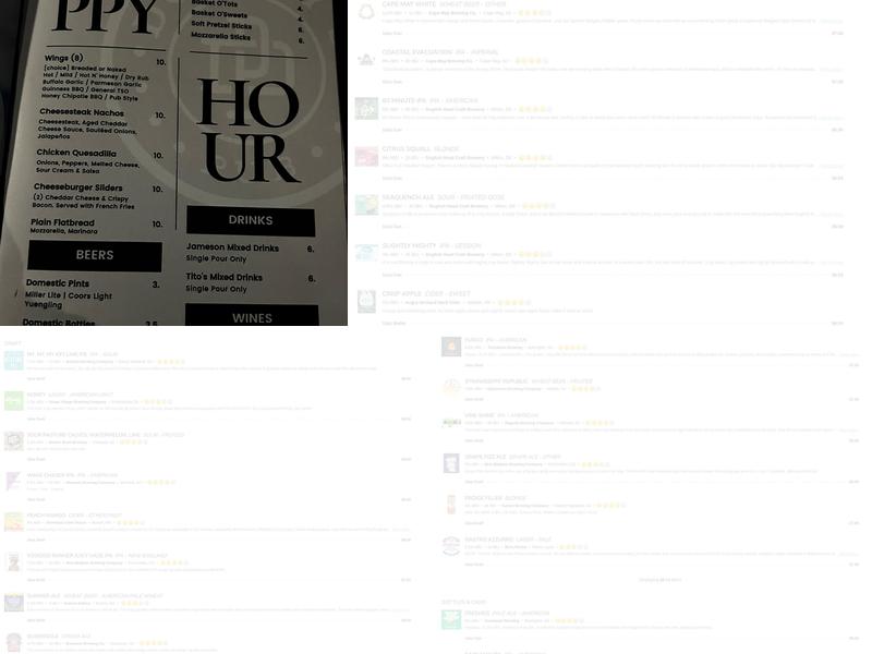 Dooney's Pub Voorhees Menu