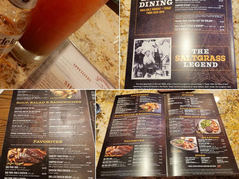 Saltgrass Steak House Menu