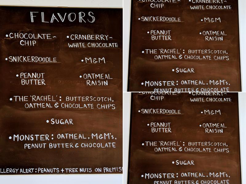 The Warm Cookie Menu