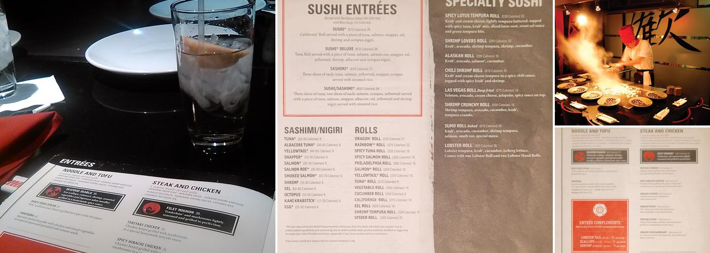 Benihana Menu