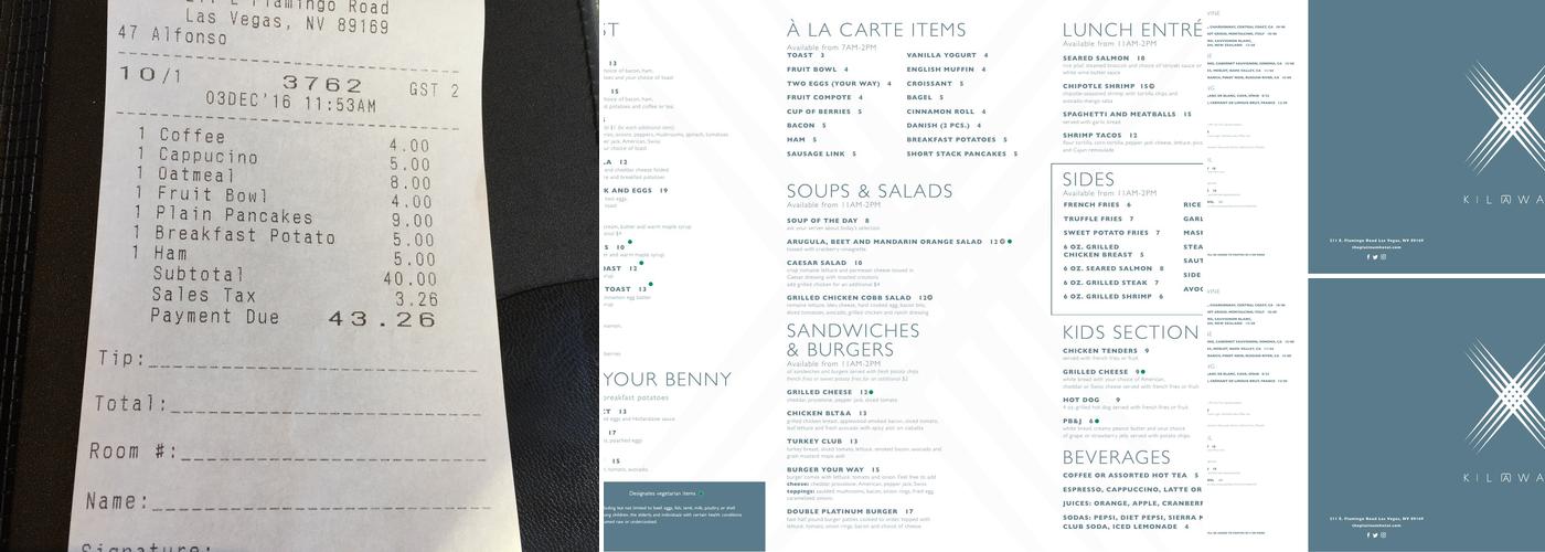 Kil@Wat Menu