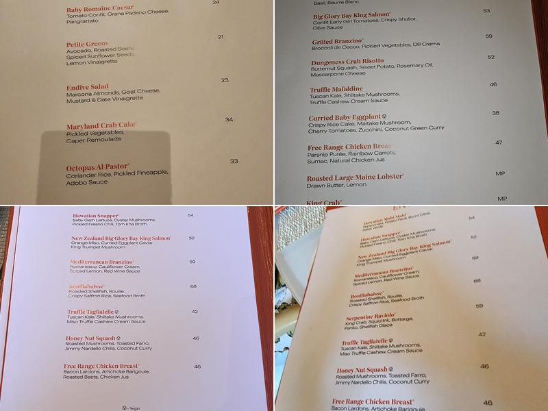 Lakeside Menu