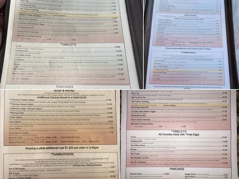 The Landings Restaurant Menu