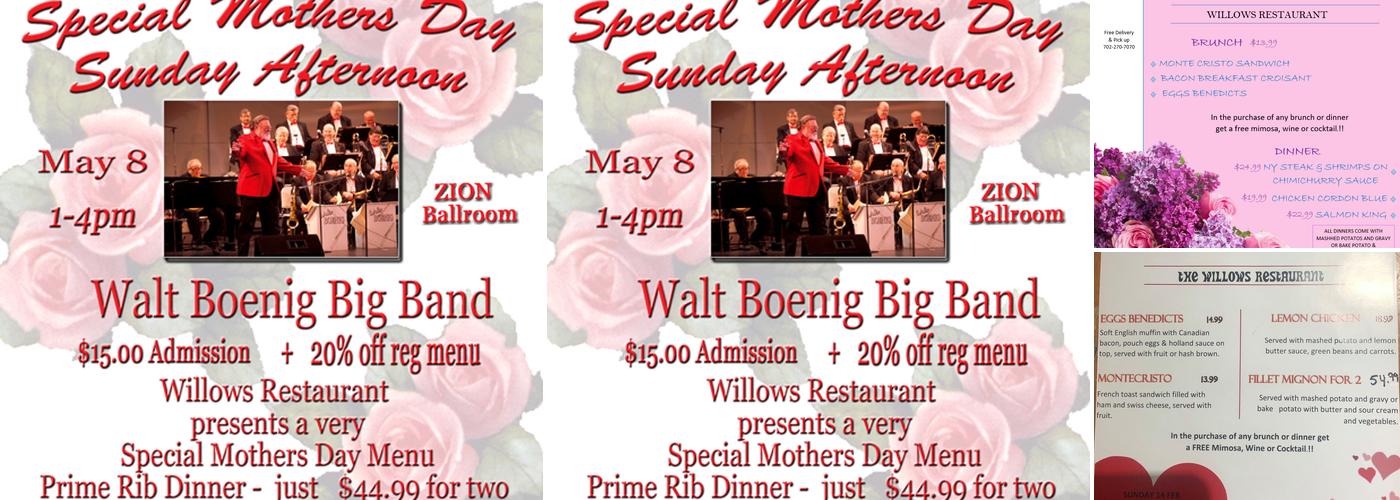 Willows Restaurant Menu