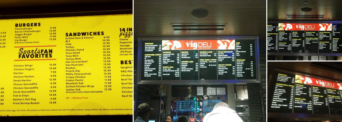 Vig Deli Menu