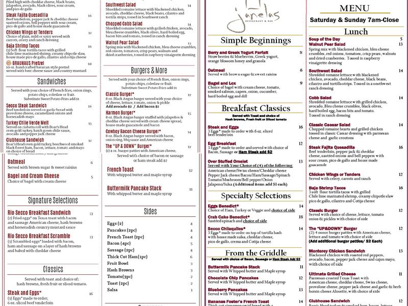 Janelas Menu