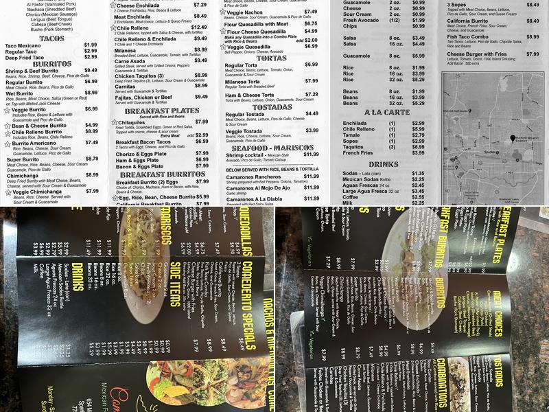 Comederito Menu