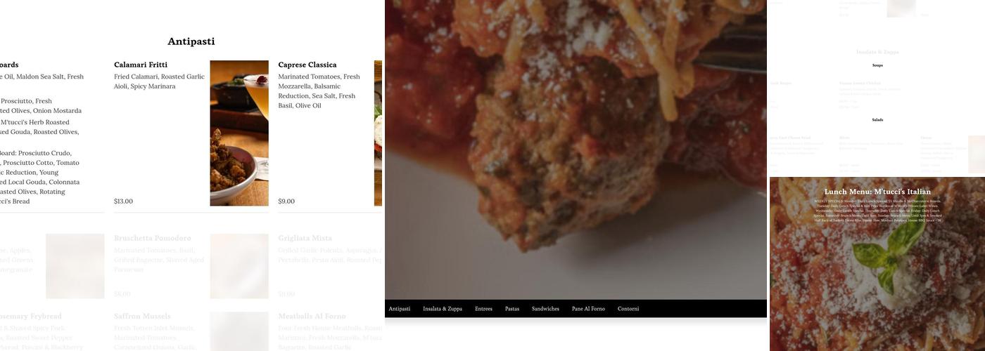 M'tucci's Catering Menu