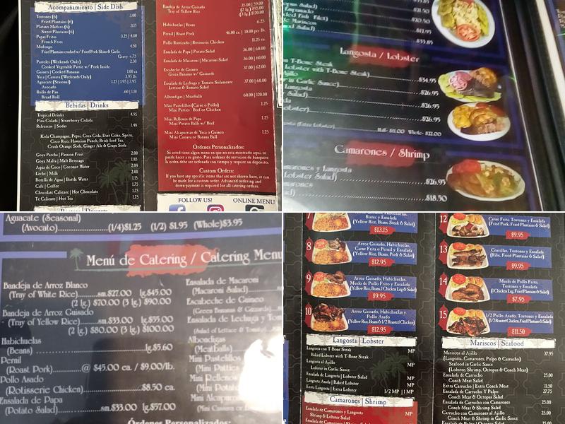 Freddy & Tony's Restaurant Menu