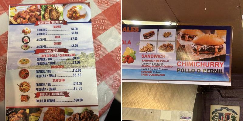 Dominican Restaurant Menu