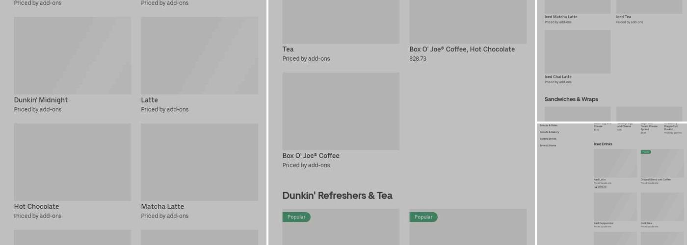 Dunkin' Menu