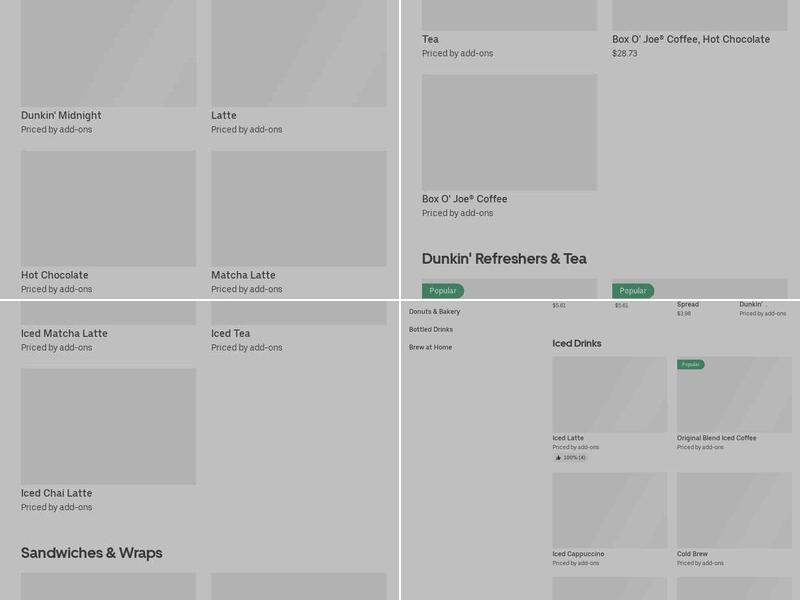 Dunkin' Menu