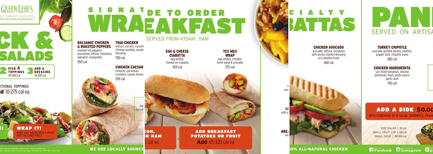 Green Leaf's Menu