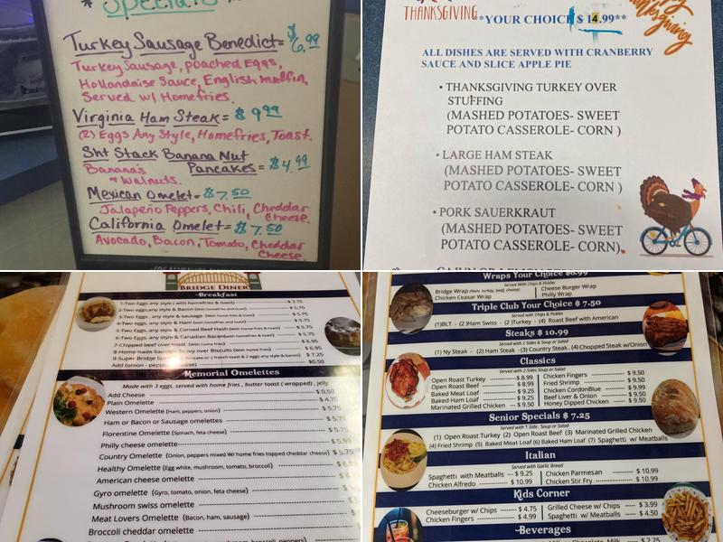 Bridge Diner Menu