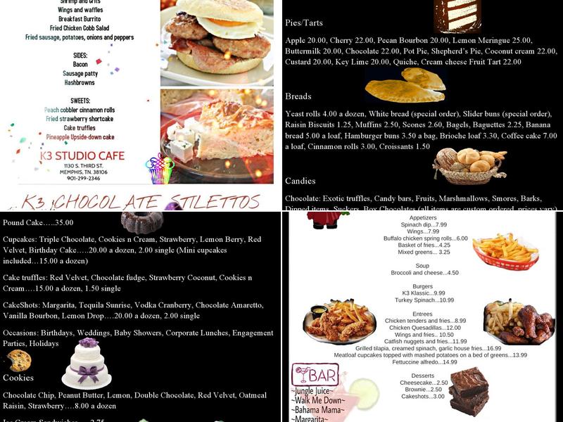 K3 STUDIO CAFE Menu
