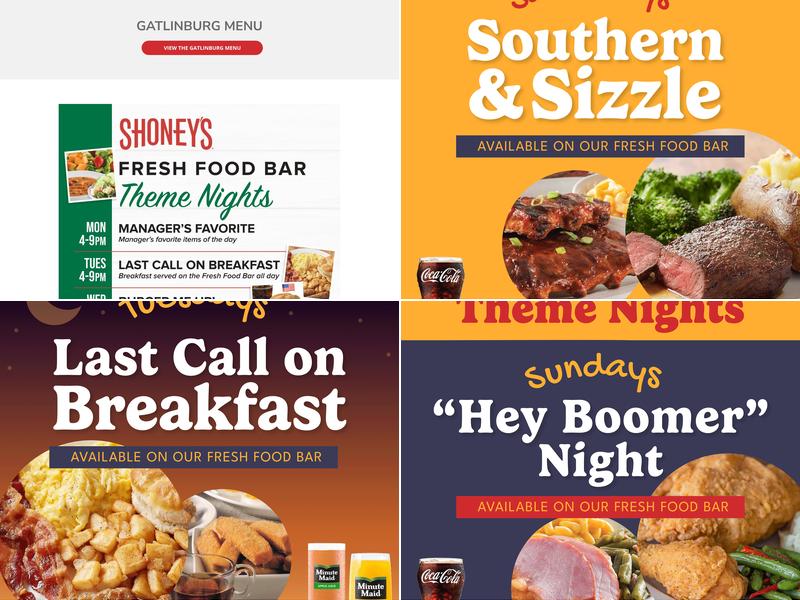Shoney's of Knoxville, Inc. Menu