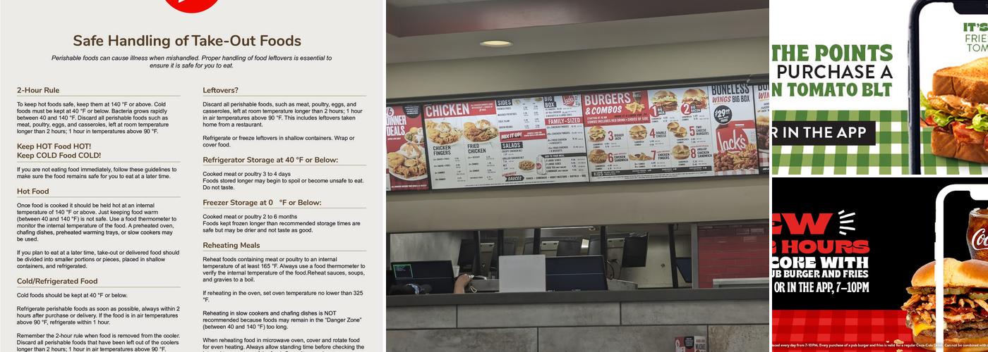Jack's Menu